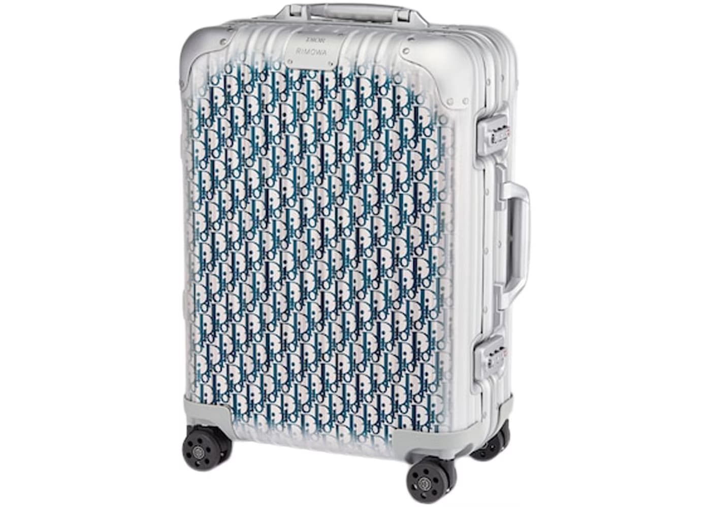 Dior and RIMOWA Cabin Suitcase Grey/Blue 2