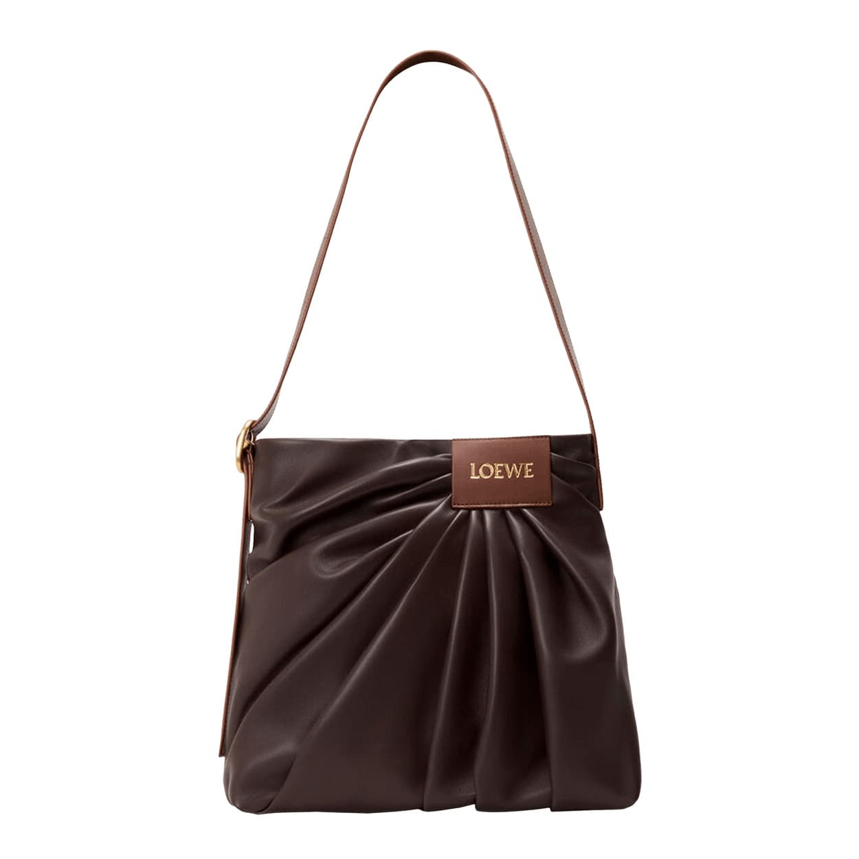 Loewe Draped Tote Bag 'Dark Brownie'