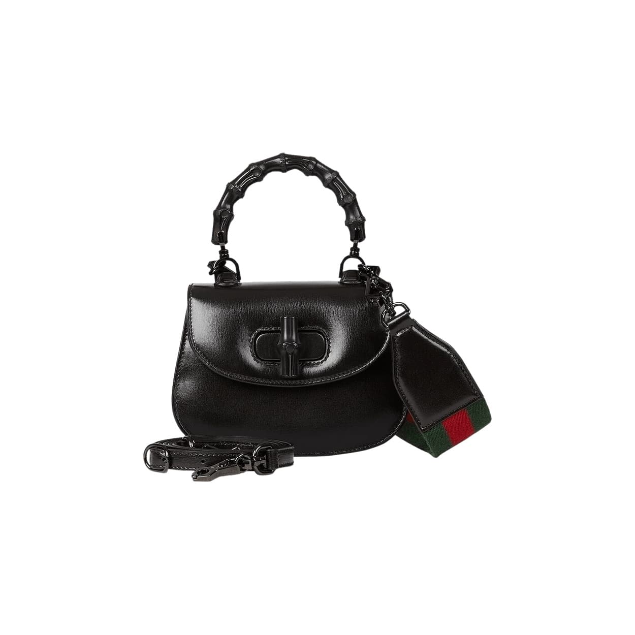 Gucci Bamboo 1947 Mini Top Handle Bag 'Black'
