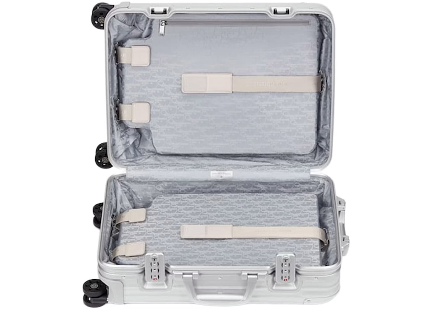 Dior and RIMOWA Cabin Suitcase Grey/Blue 3