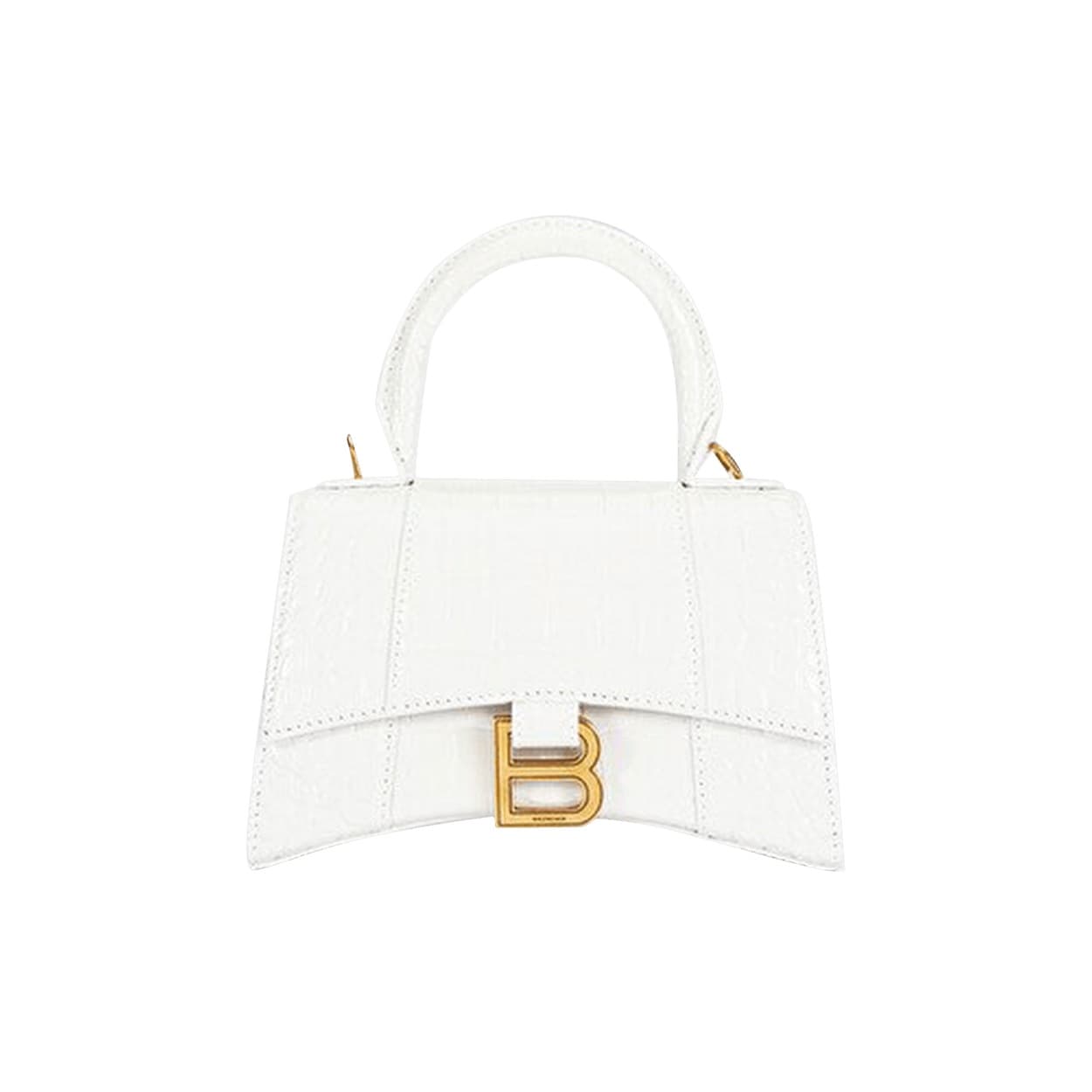 Balenciaga Hourglass XS Top Handle Bag 'White'