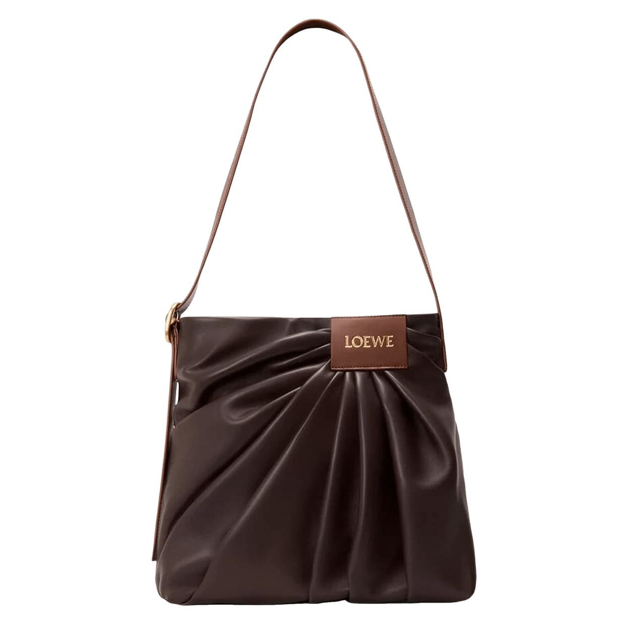 Loewe Draped Tote Bag 'Dark Brownie'