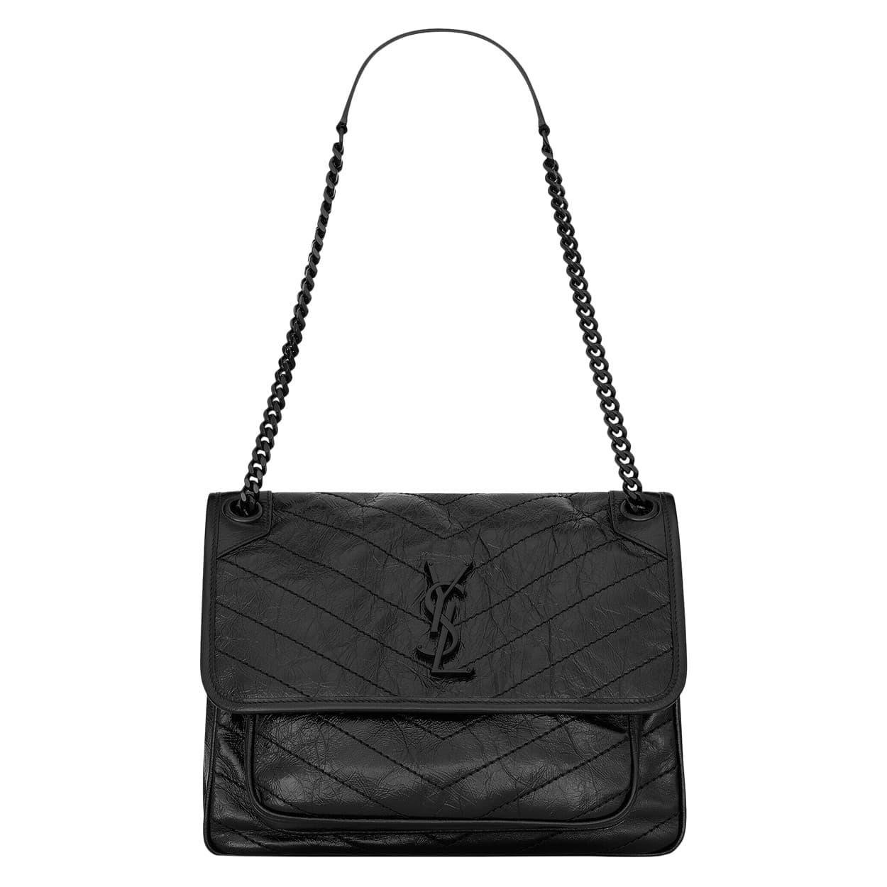 Saint Laurent Medium Niki Chain Shoulder Bag 'Black'