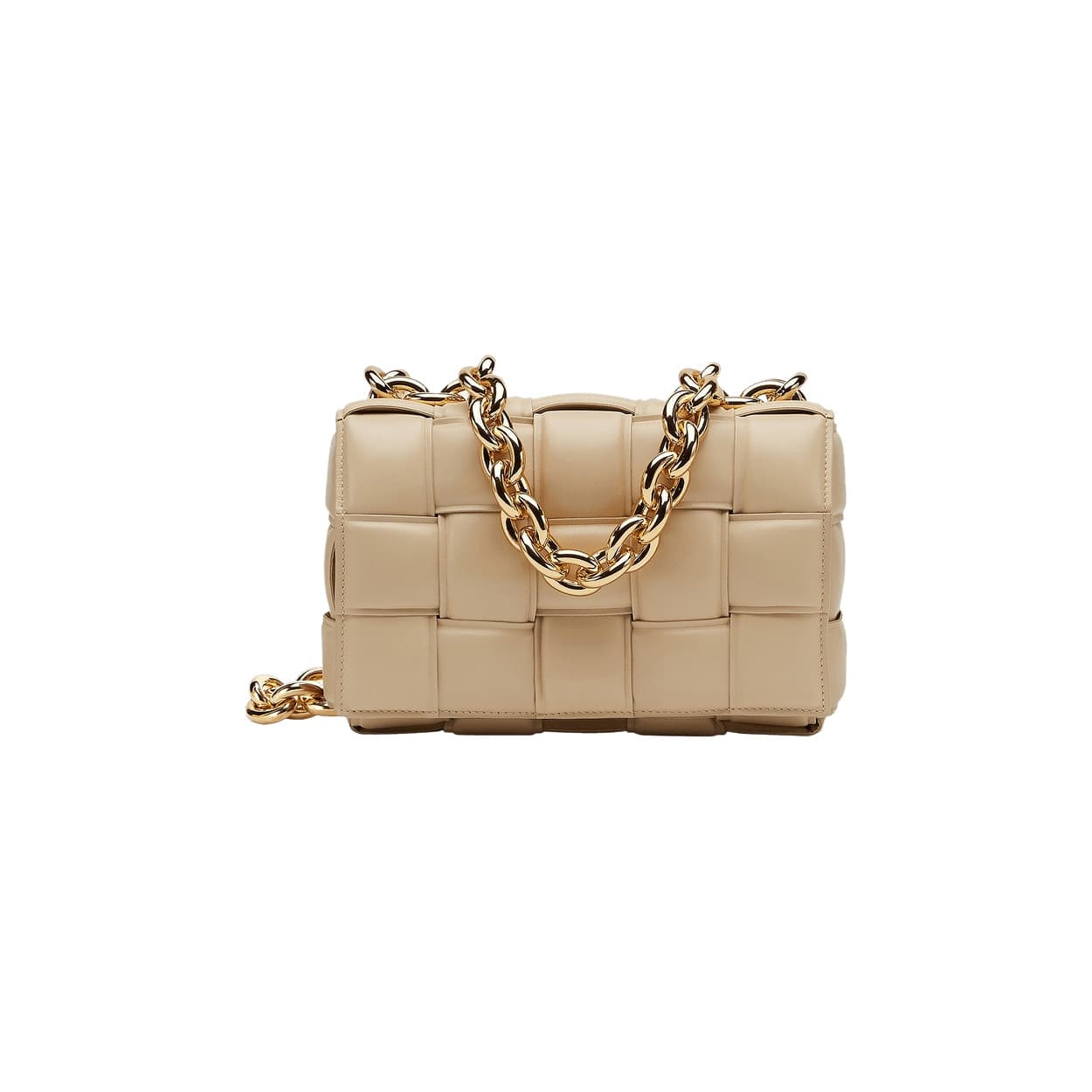 Bottega Veneta Chain Cassette Bag 'Porridge/Gold'