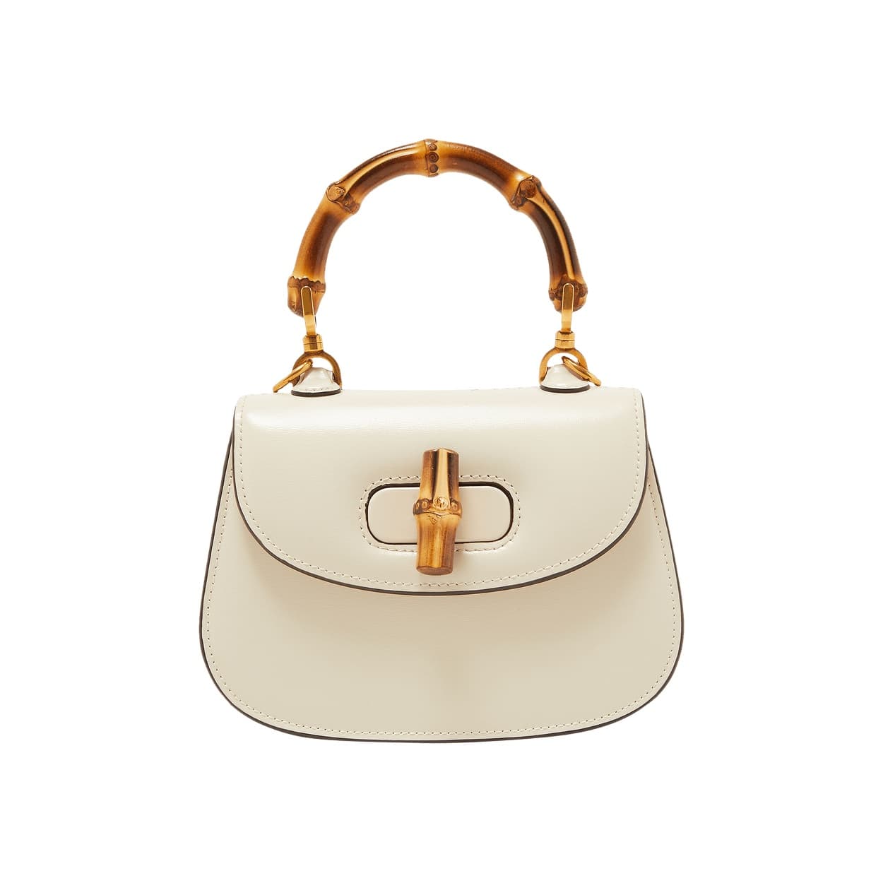 Gucci Bamboo 1947 Mini Top Handle Bag 'White'