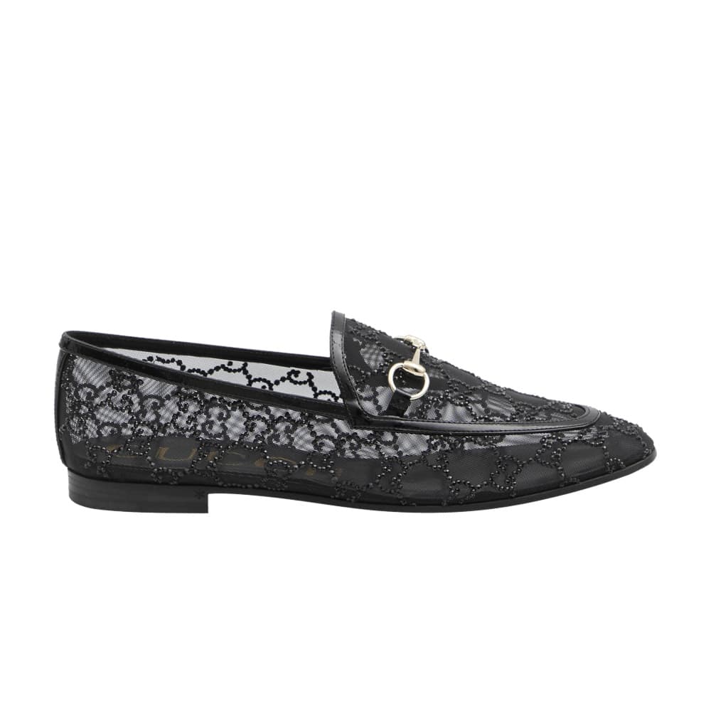 Gucci Wmns GG Jordaan Loafer 'Black Crystal'