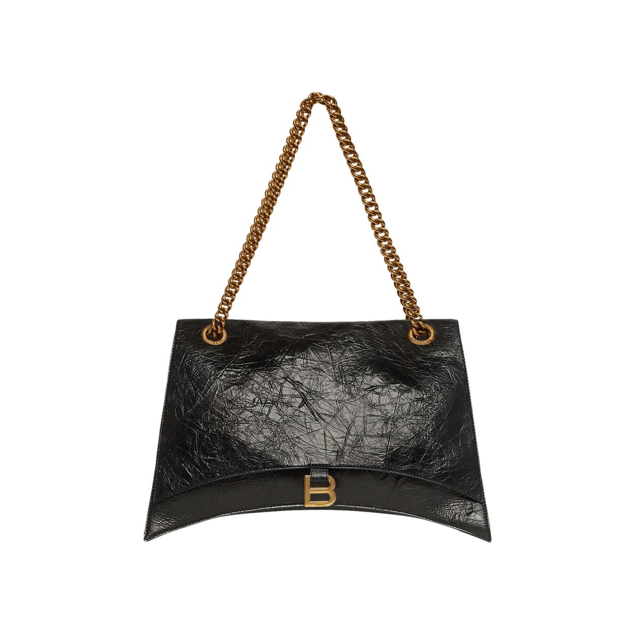 Balenciaga Large Crush Chain Shoulder Bag 'Black'