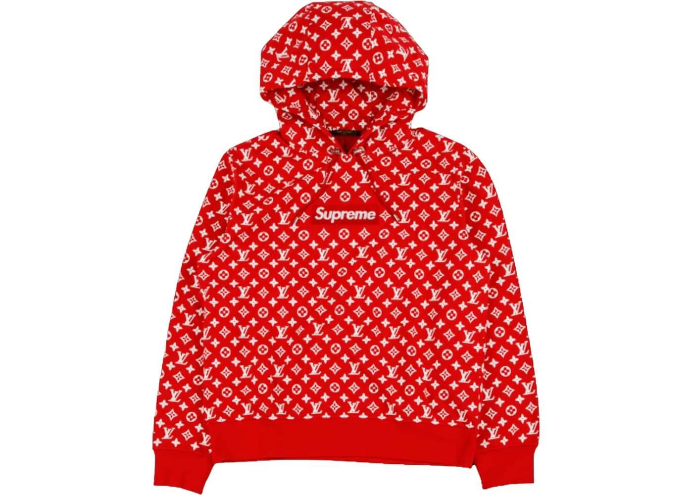 Supreme x Louis Vuitton Box Logo Hooded Sweatshirt Red
