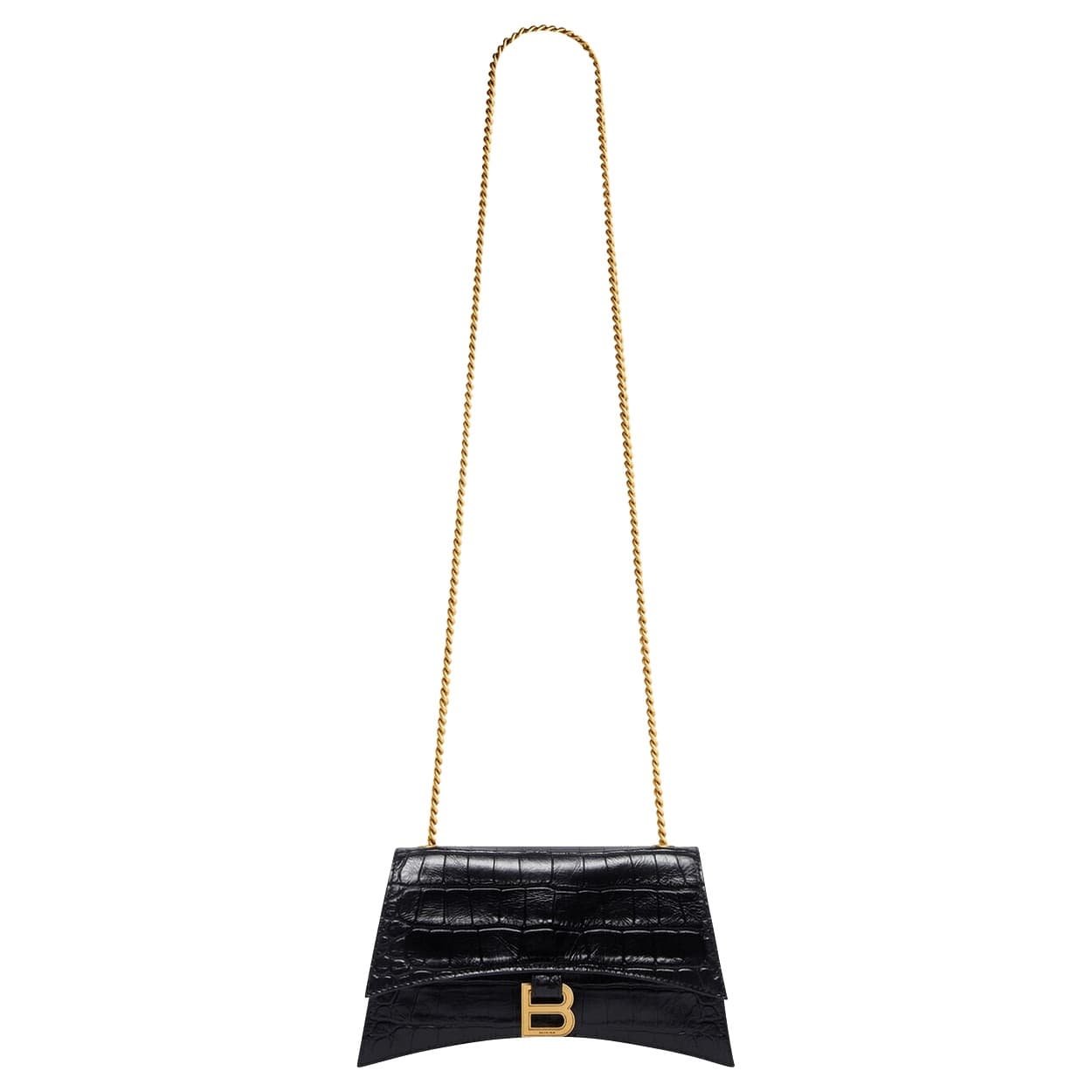 Balenciaga Crush Chain Shoulder Bag 'Black'