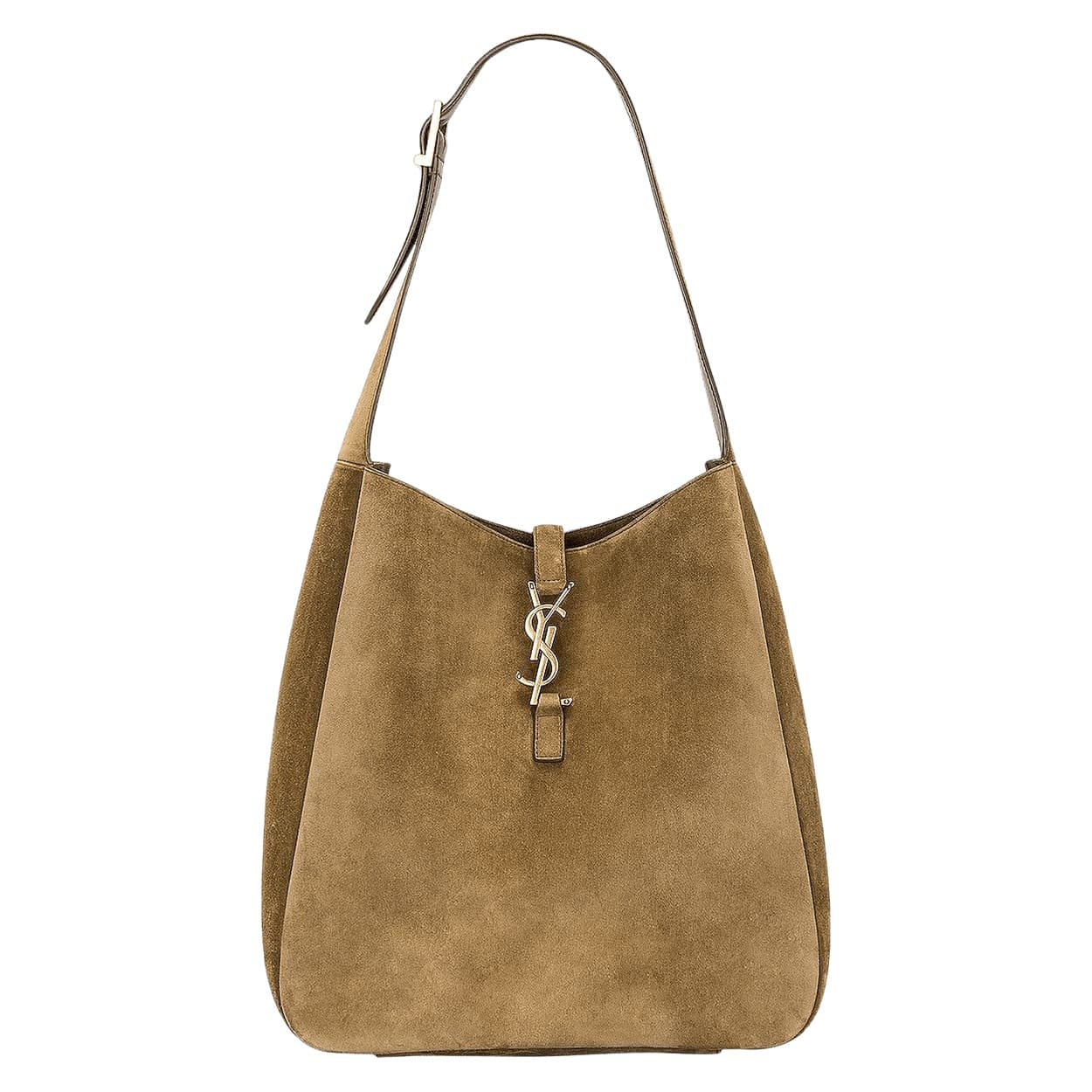 Saint Laurent Large Le 5 à 7 Suede Shoulder Bag 'New Barley'