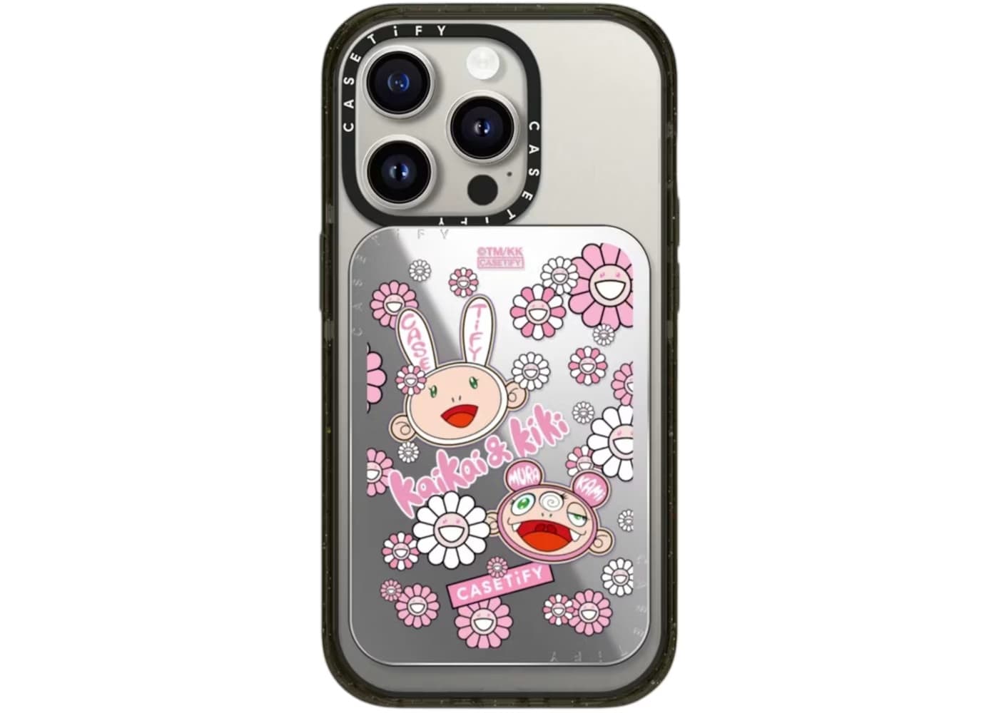 Takashi Murakami x CASETiFY Kaikai And Kiki Sticker Mania Snappy Magsafe Cardholder Stand Mirror alt